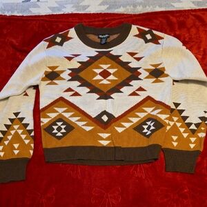 Geometric Patterned Sweater